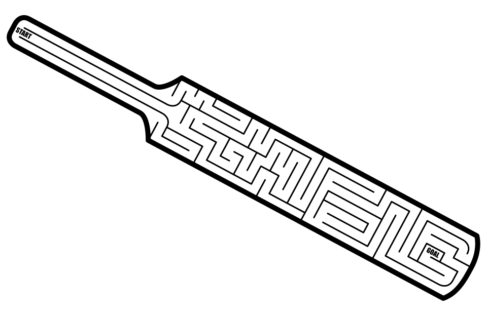 Cricket bat Maze
