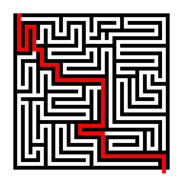How to make a standard equal maze step 5