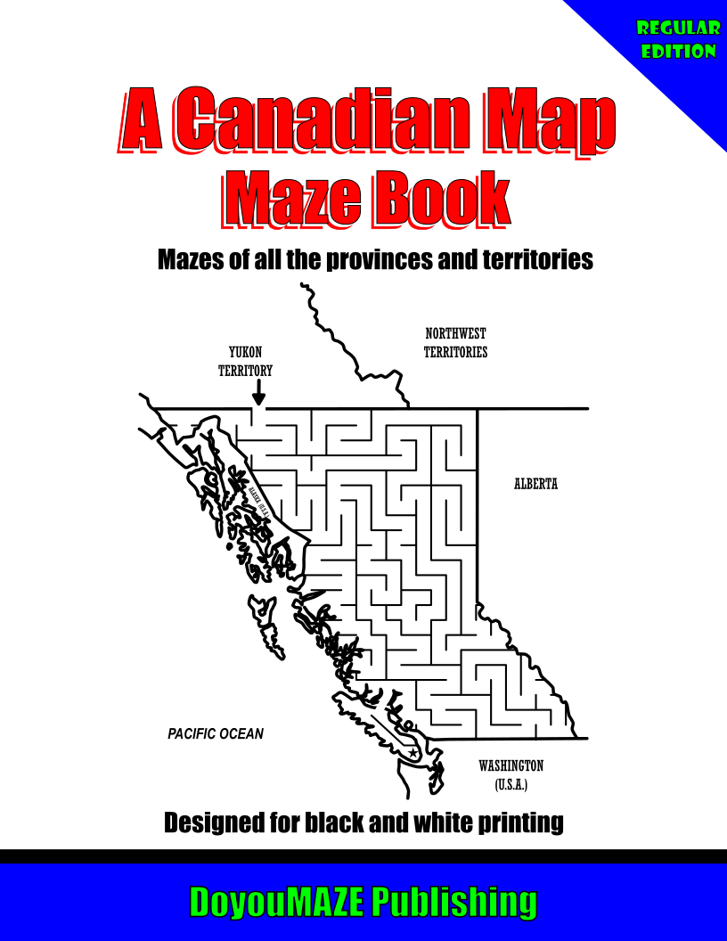 A Canadian Map Maze Book