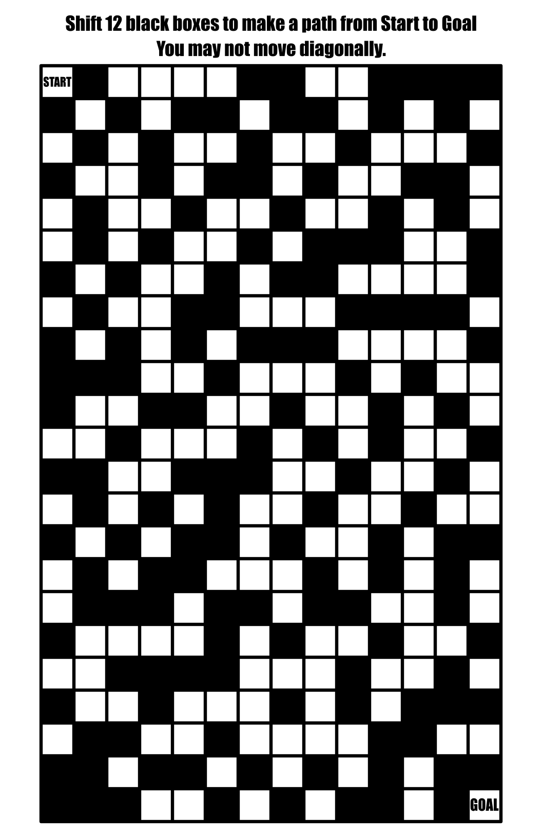Weekly Hard Maze #32 - Block Move Maze