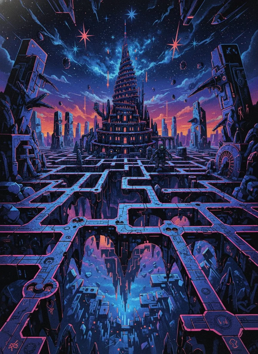 A Labyrinth, Dan Mumford style 2026