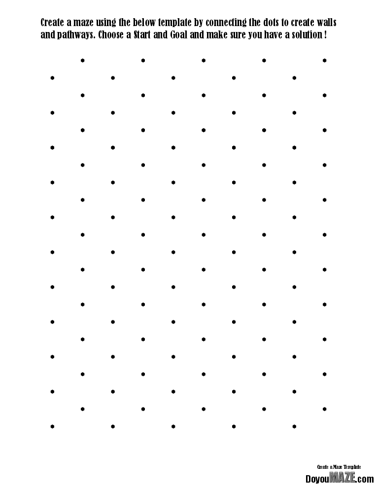 Create a Maze template Axonometric