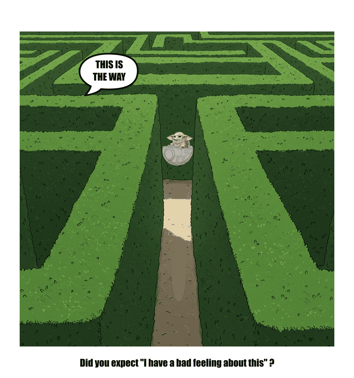Mando and Grogu comic strip