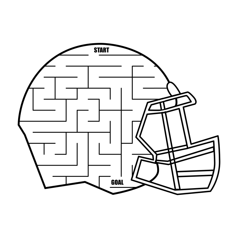 Football Helmet Maze