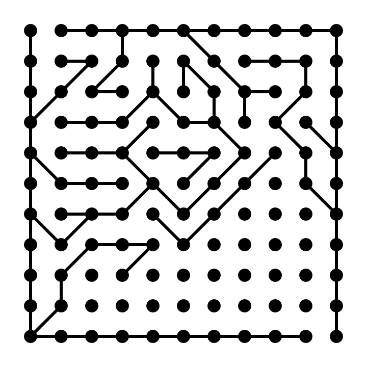 How to make a connected dots maze step 2