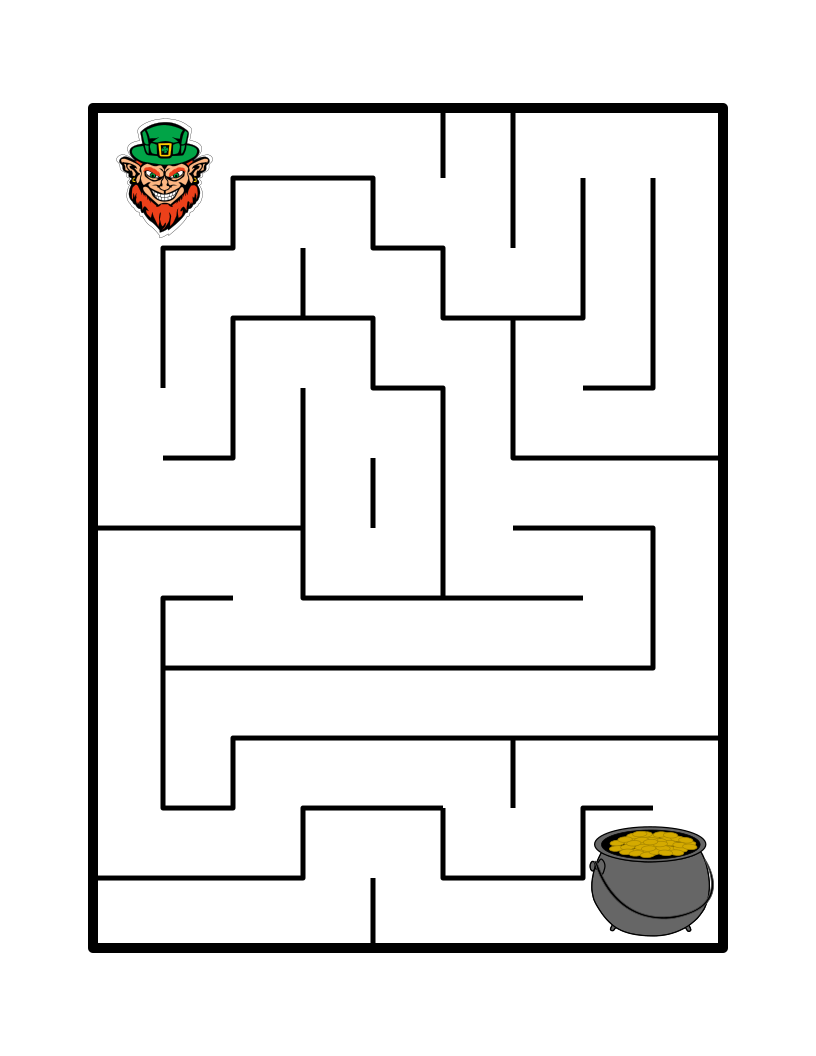 Leprechaun to Pot of Gold Maze