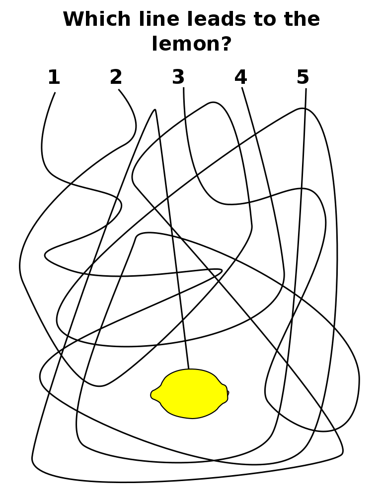 Line Leads mazes Which line leads to the goal ? — Free Printable