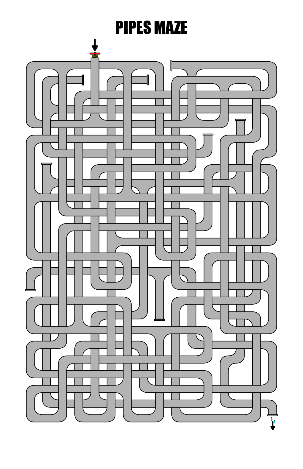 How to Make a Pipes Maze — Free Printable Mazes for All Ages