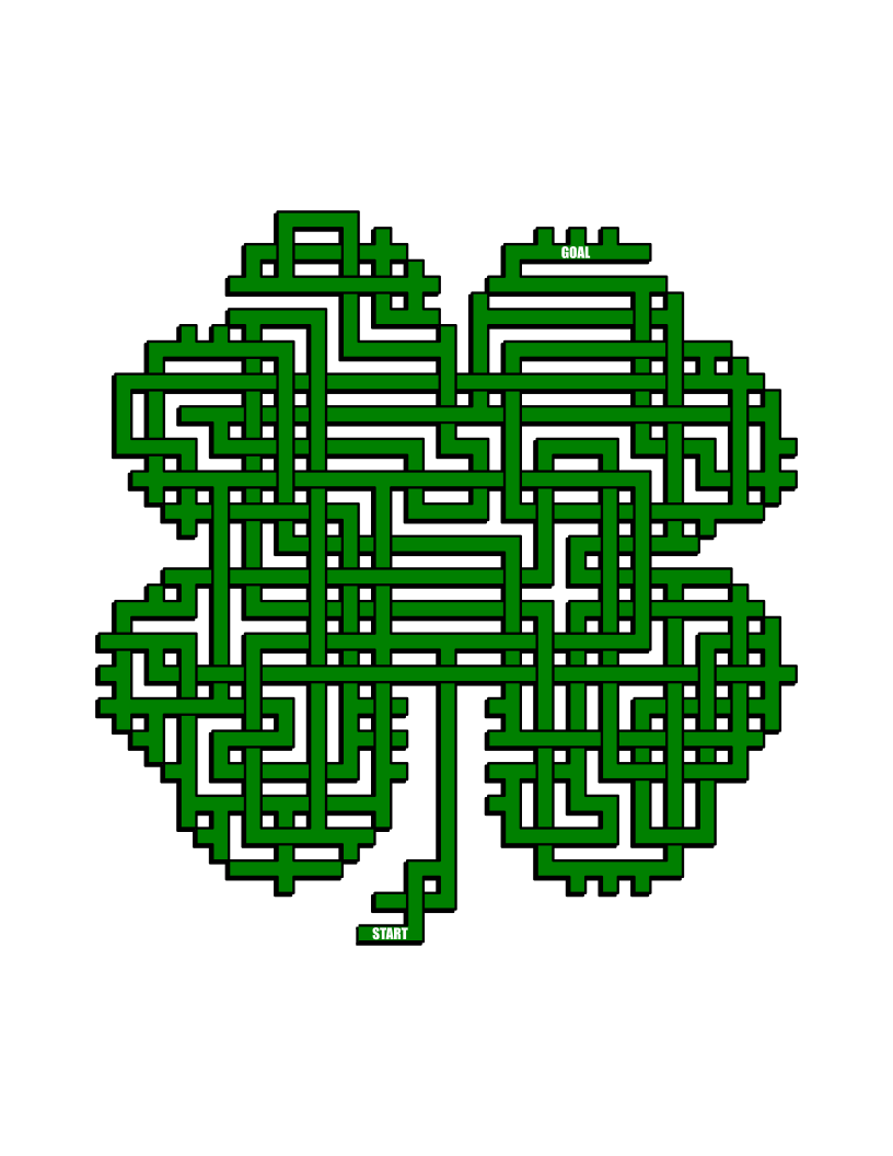 Weaving 4 Leaf Clover Maze