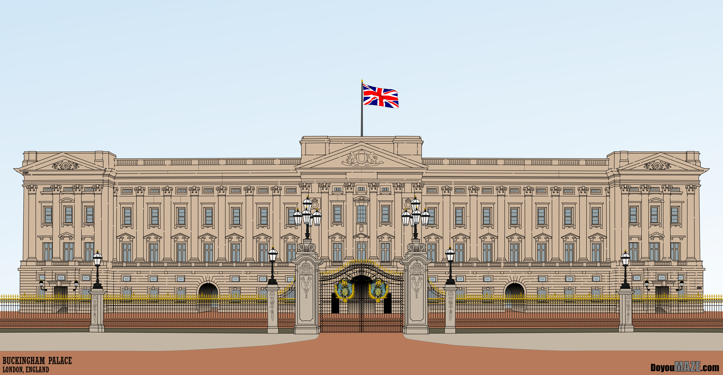 Buckingham Palace Maze