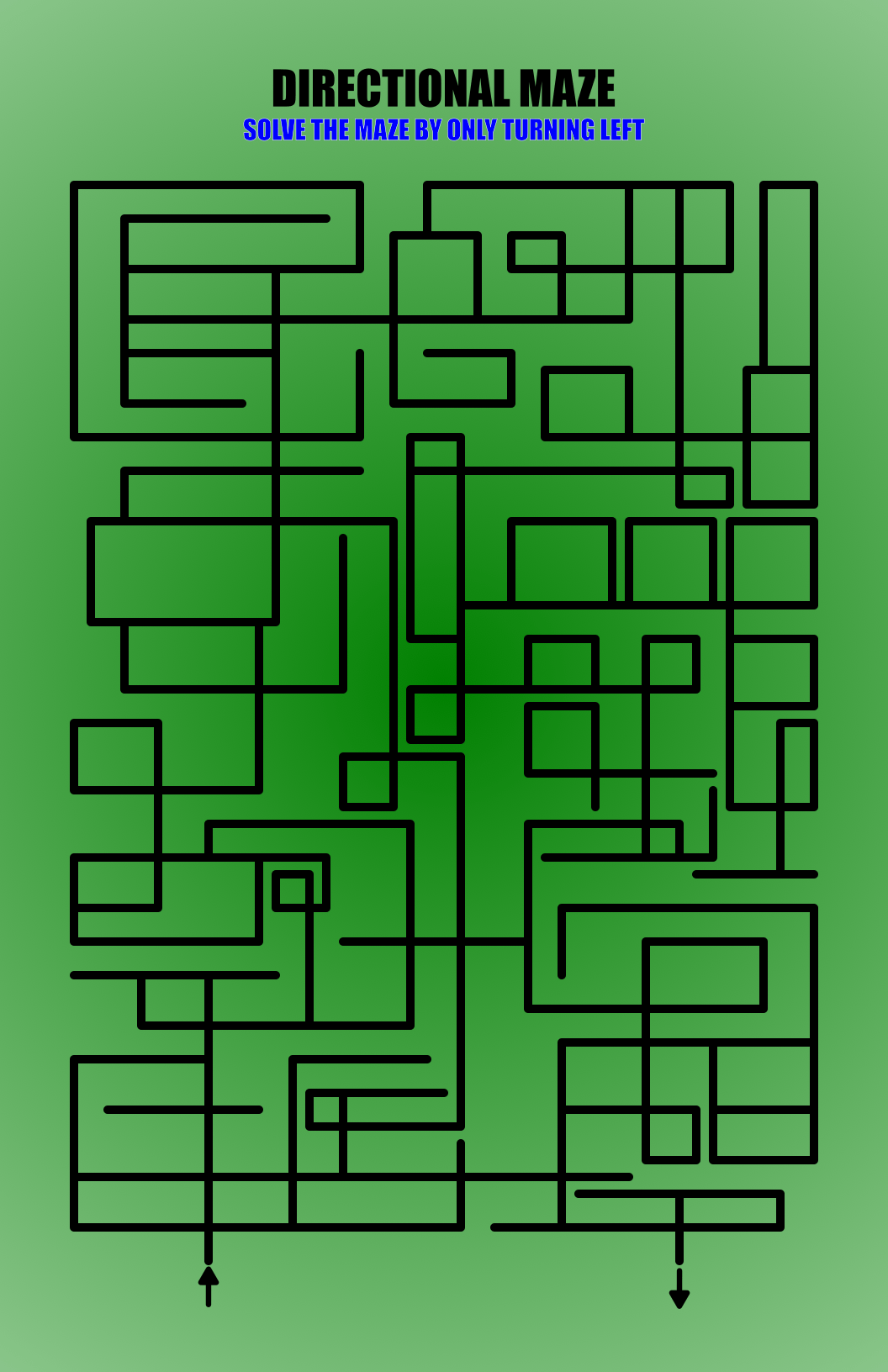 Weekly Hard Maze #35 - Directional Maze