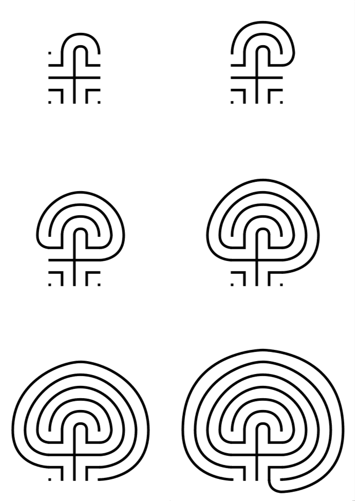 How to Draw a Classical 7 Circuit Labyrinth — Free Printable Mazes for ...