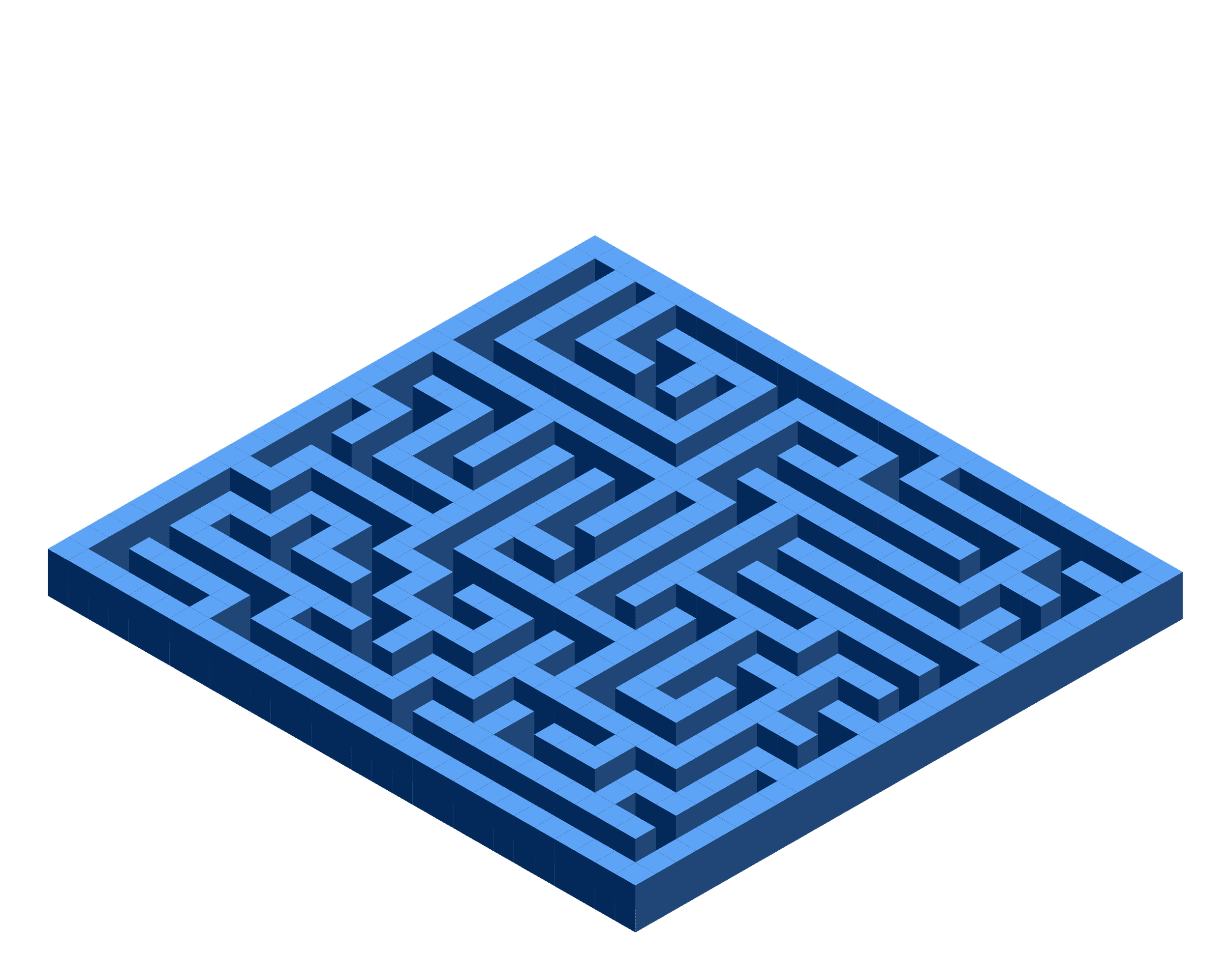 Isometric maze by puzzle maze studio