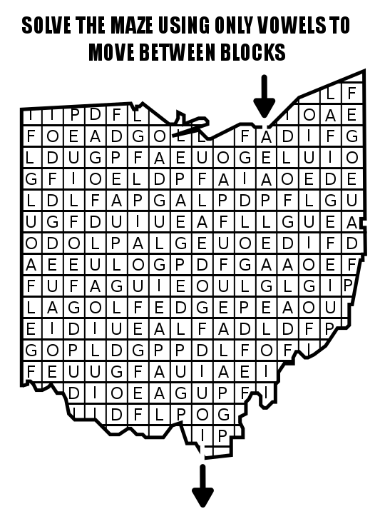HOW TO MAKE A LETTER MAZE - STEP 7