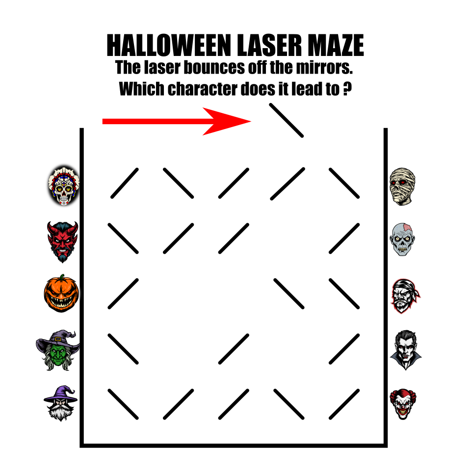 Halloween Laser Maze Characters