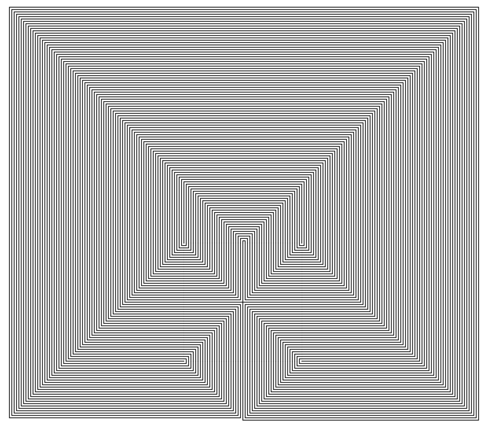 LARGE SQUARE CUSHION LADY LABYRINTH