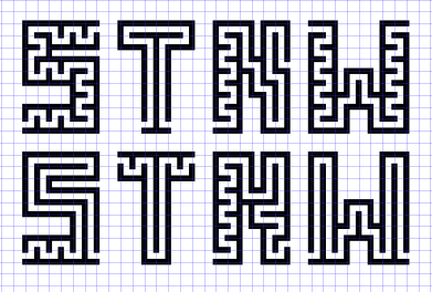 Hidden Message Maze Letter Design templates — Free Printable Mazes for ...
