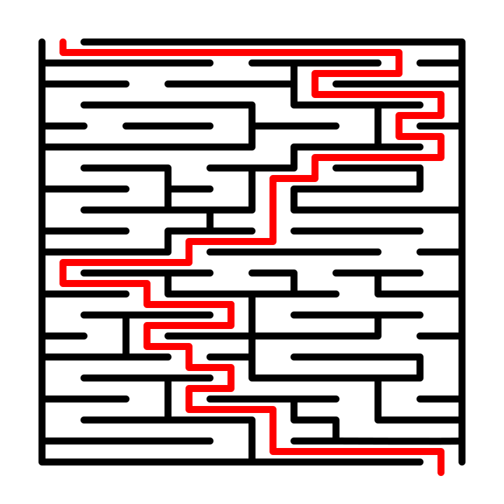 How to Make a Horizontal Maze step 5 maze solution