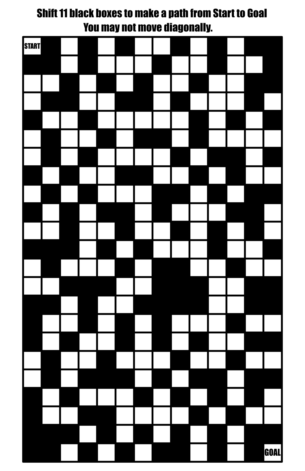 Weekly Hard Maze #43 - Block Move Maze