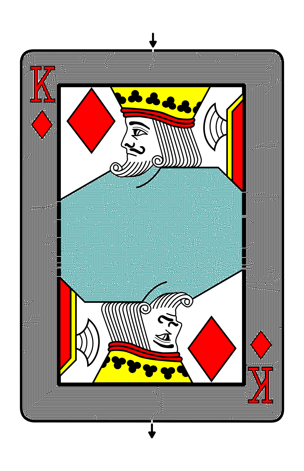 large king of diamonds maze