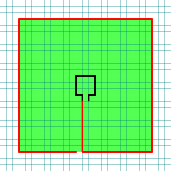 9 Circuit Square Labyrinth Center Pad with grids Part 2