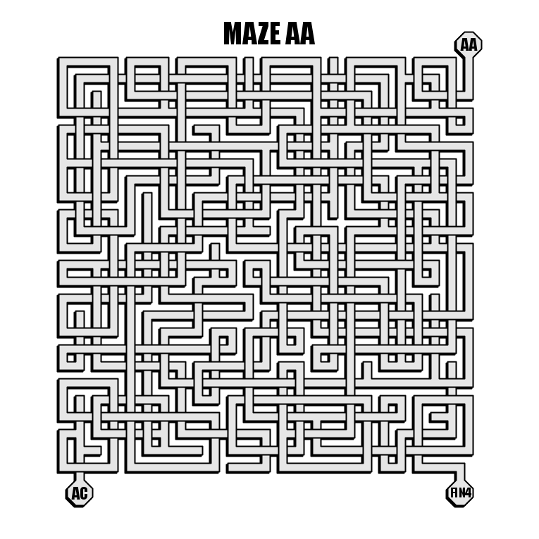 Connected Mazes — Free Printable Mazes for All Ages