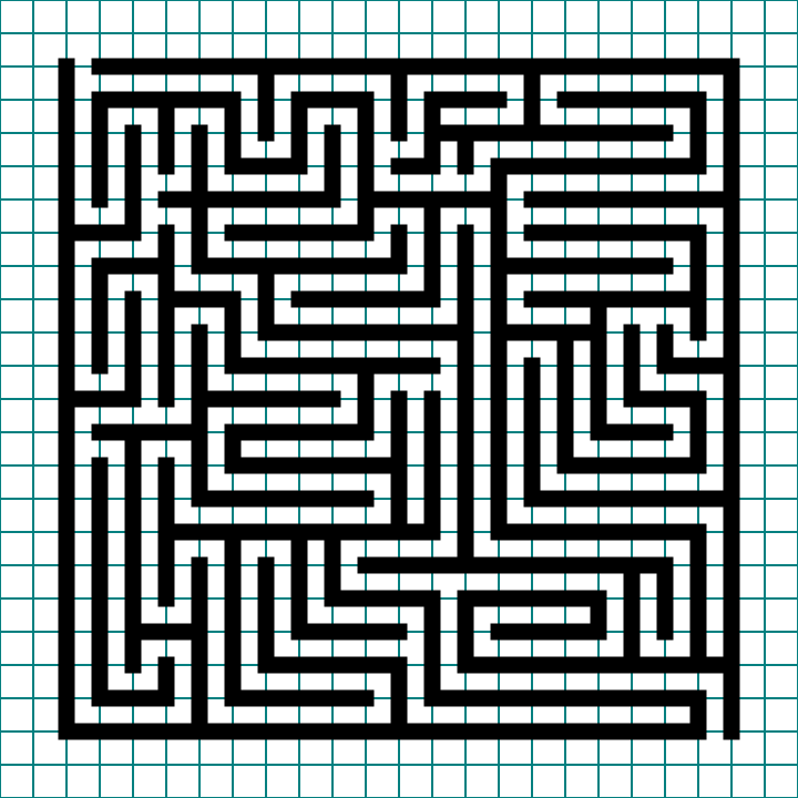 How to make a standard equal maze step 4