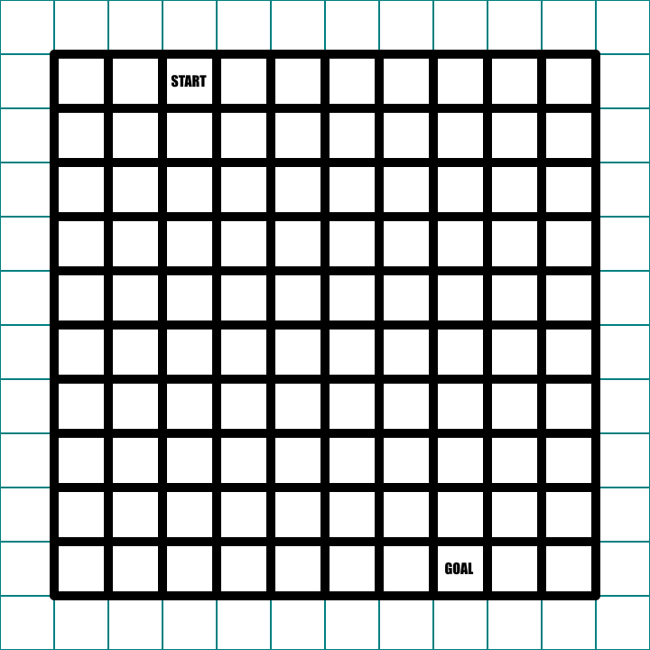 How to make a grid maze step 1 and 1.5