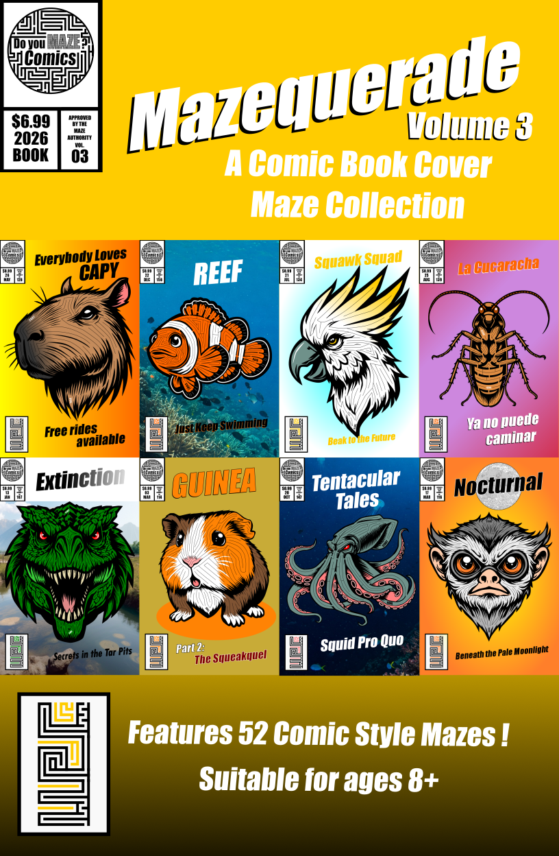 Mazequerade Volume 3 Comic Book Cover.