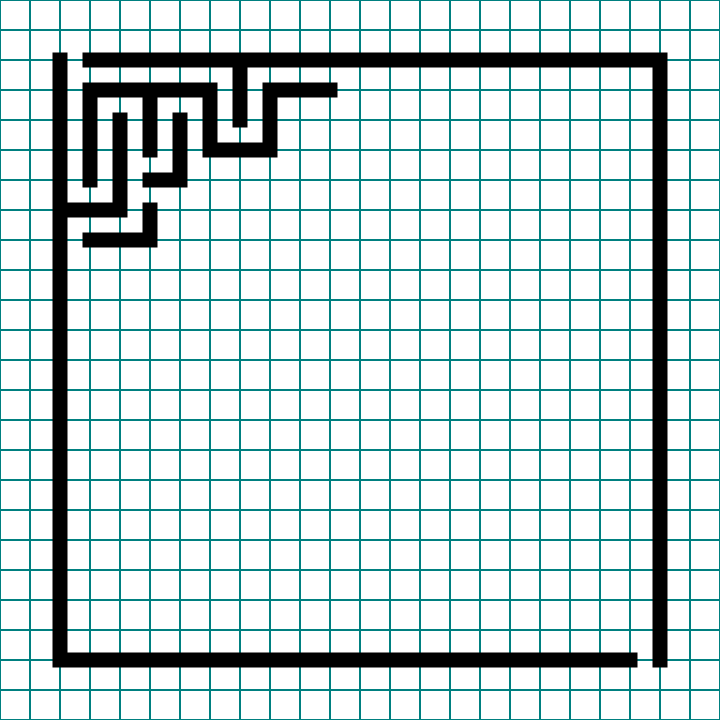 How to make a standard equal maze step 2
