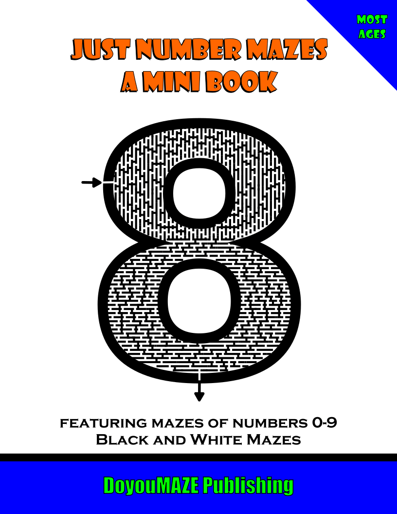 Just Number Mazes - A Mini Book