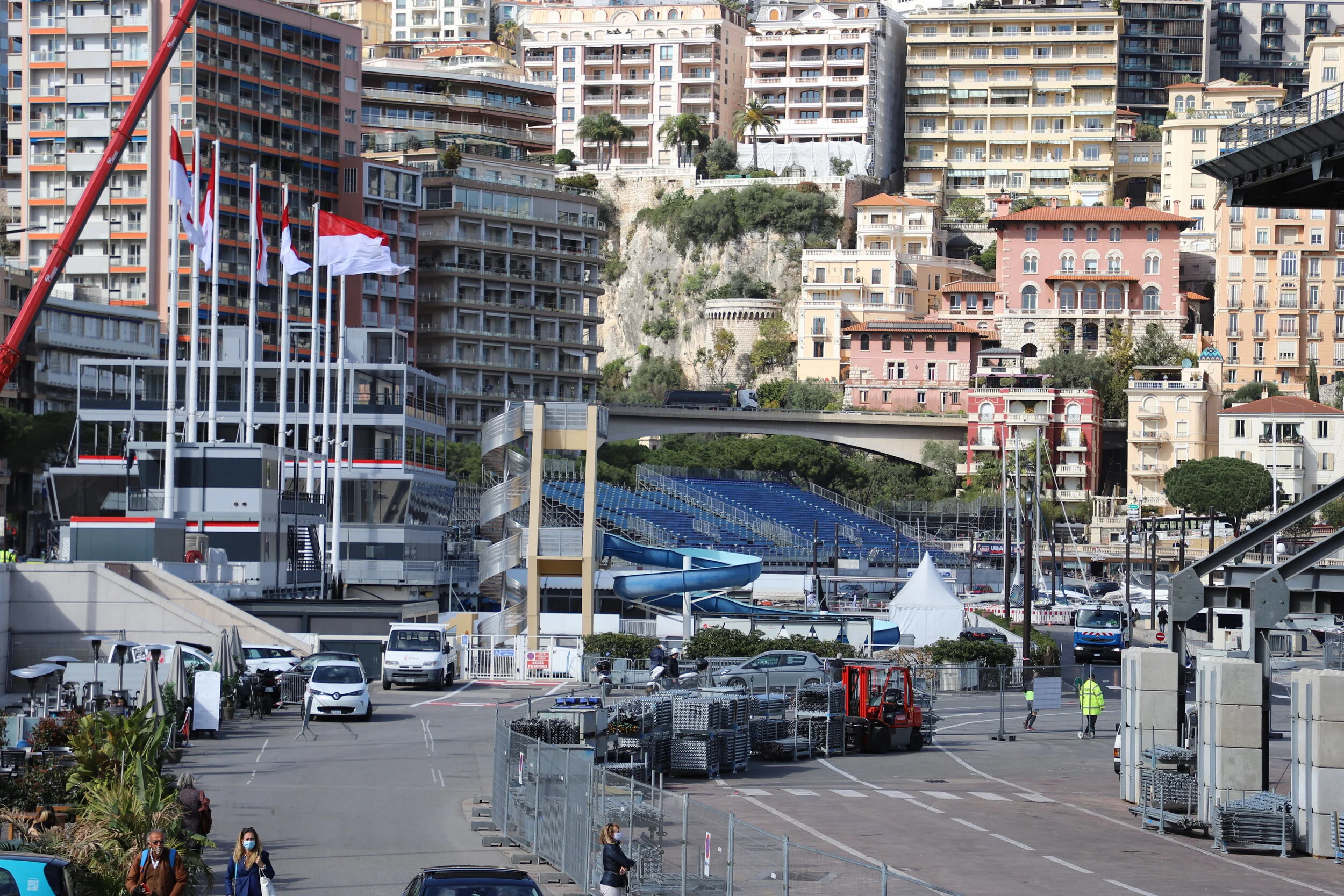 GP De Monaco Avancement De L installation Des Infrastructures Au 12 