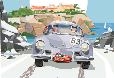 Film de la 24ème édition du rallye de Monte-Carlo historique 
