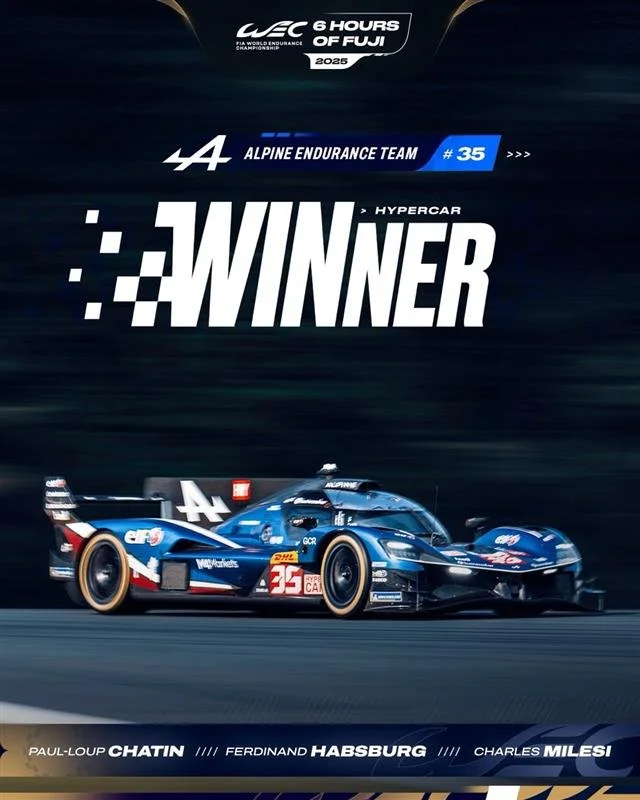 Alpine au sommet des 6 heures de Fuji 2025 !
