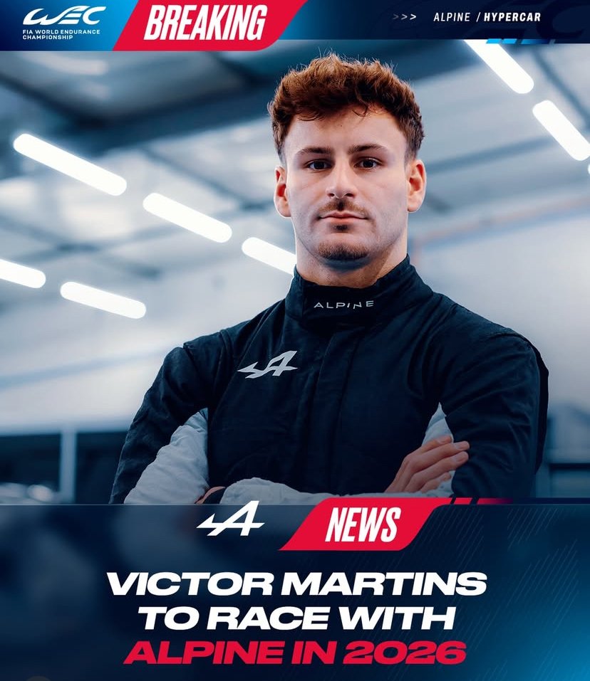 Victor Martins rejoint Alpine en FIA WEC à partir de 2026