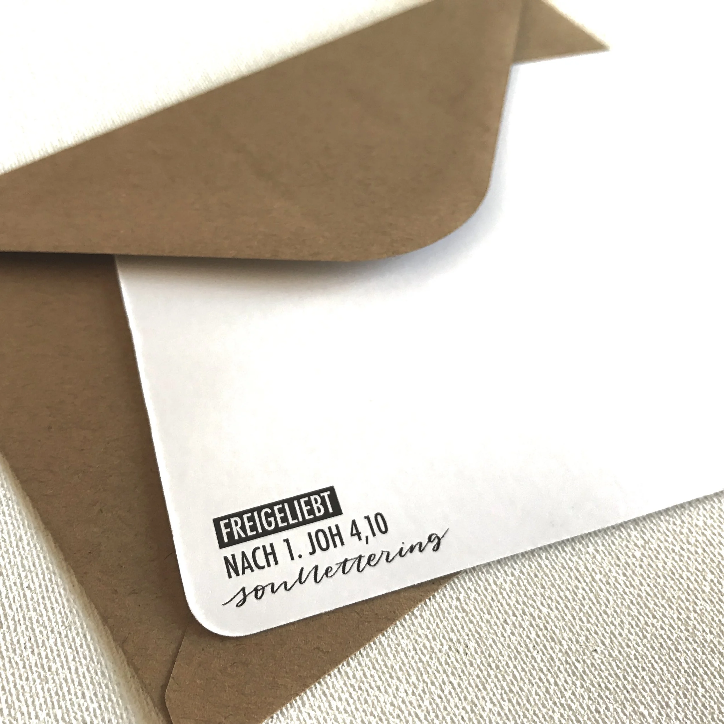 Briefumschlag A6  (Passend für FREI und FREIGELIEBT Postkarten)