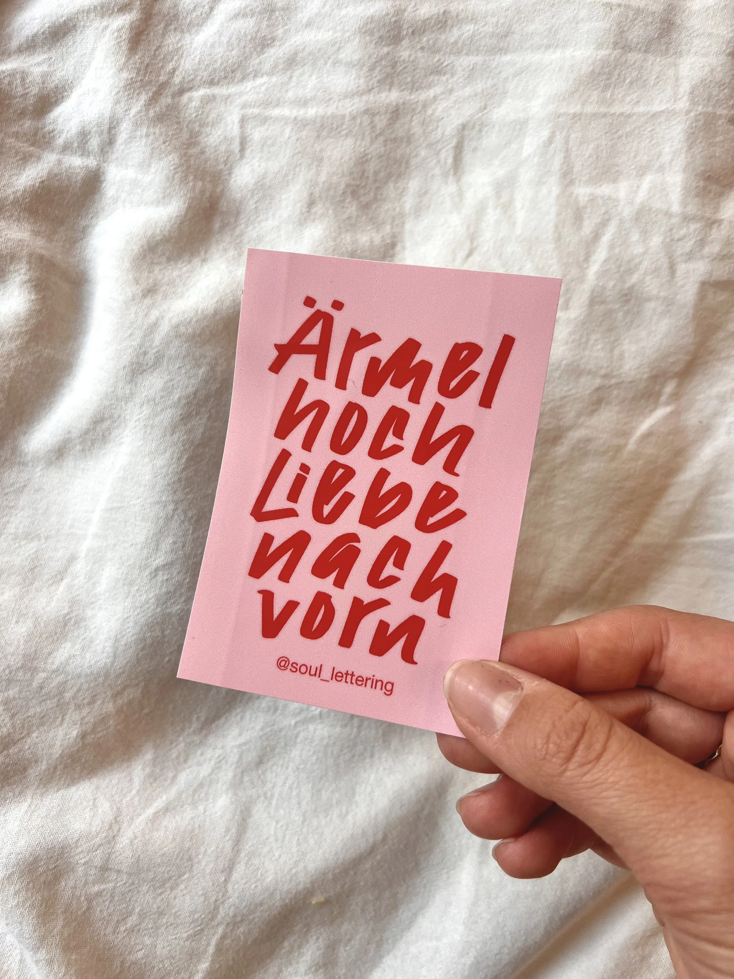 Sticker "Ärmel hoch"