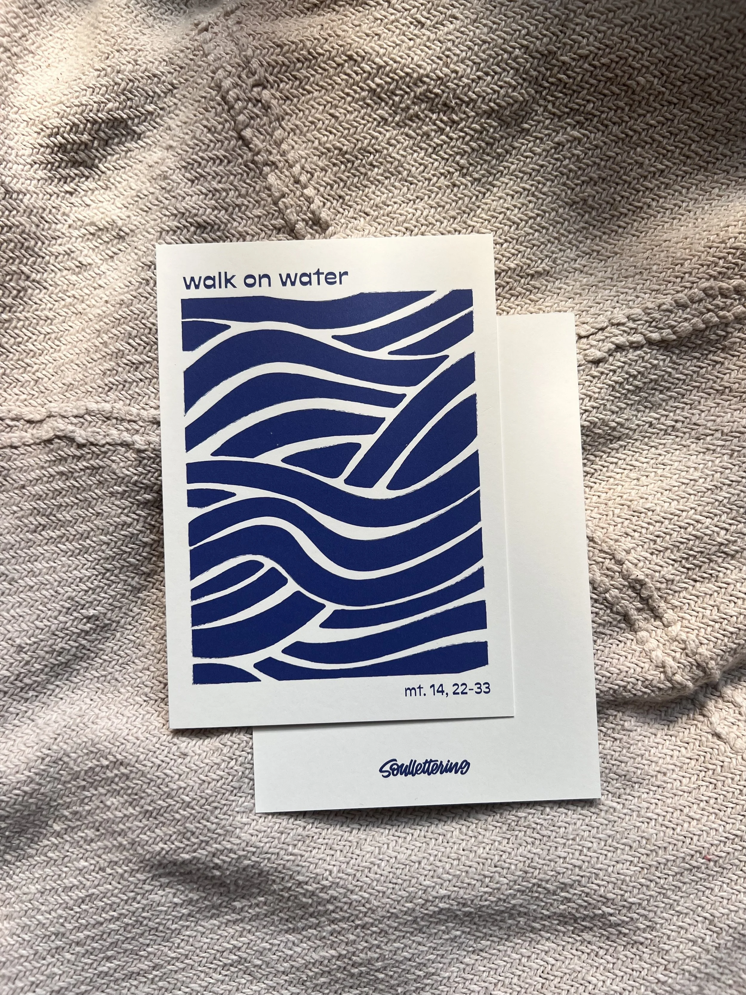 Postkarte "Walk on water"