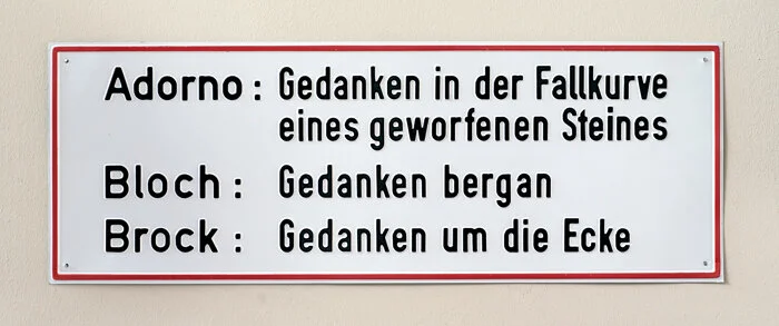   Bazon Brock   Schild 