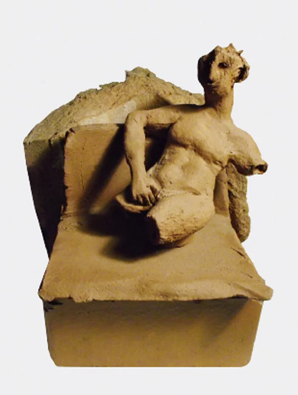   Monika Spiller   Männlicher Torso, ruhend 