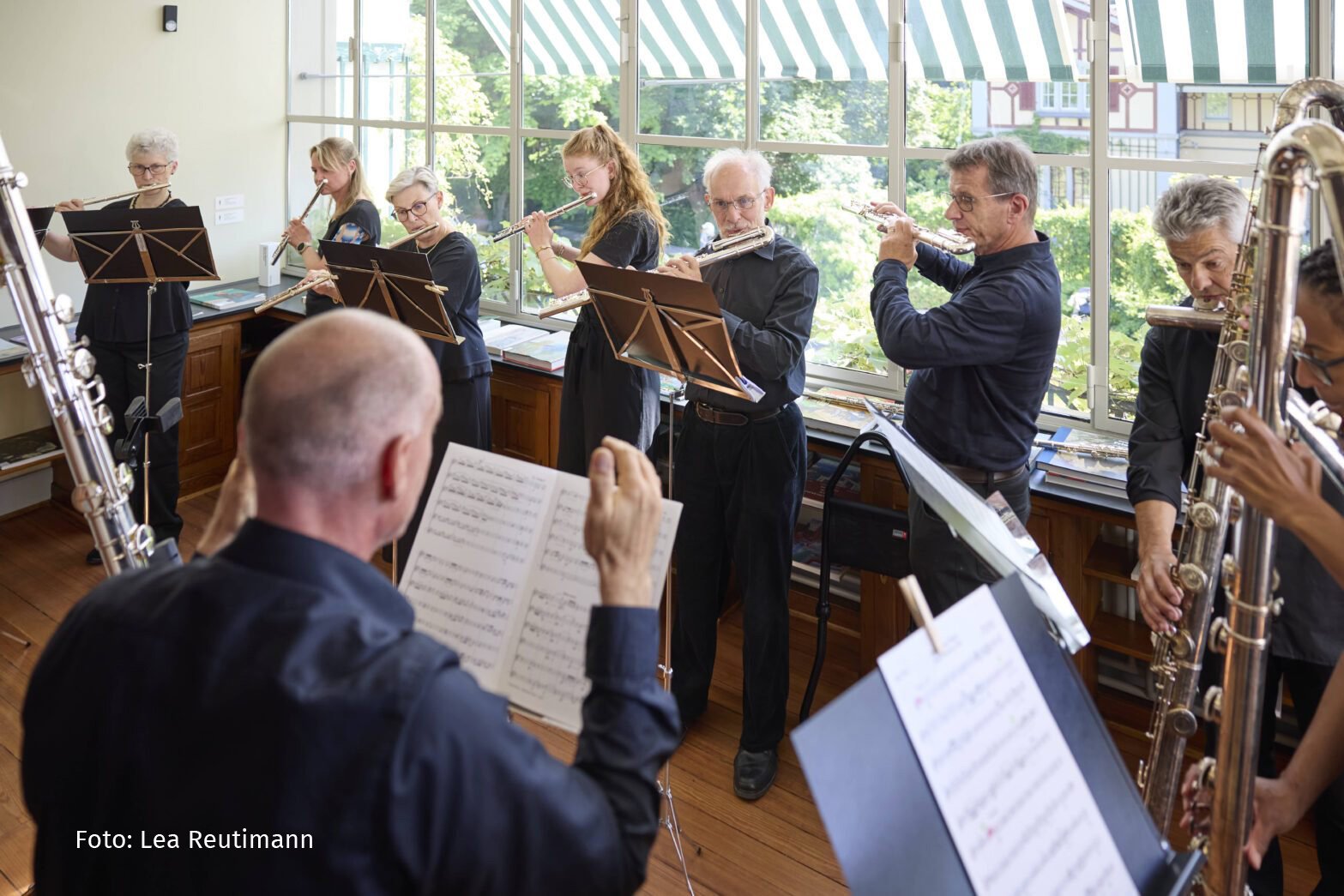 Flötenklänge in der Villa Flora