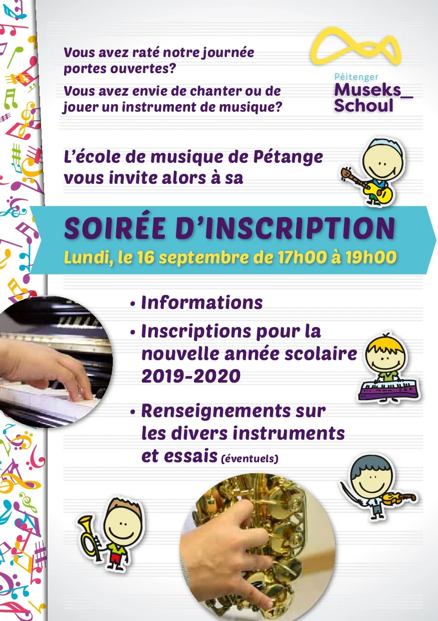 Soirée d'inscription