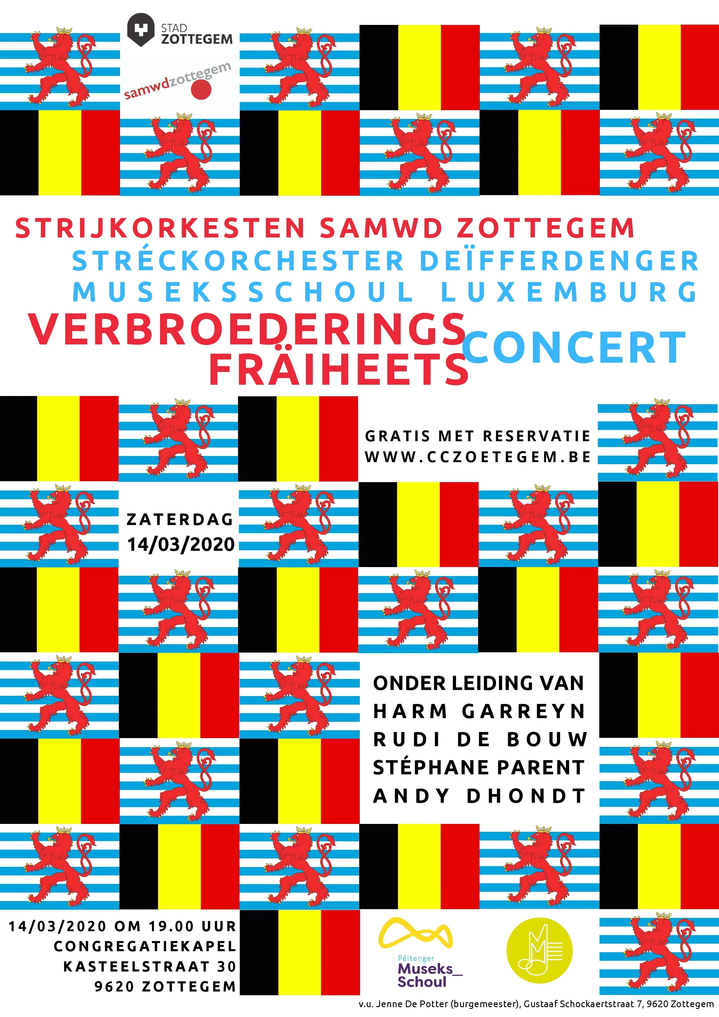 ANNULÉ - Concert commun Zottegem - Differdange - Pétange