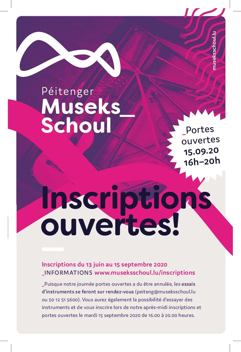Inscriptions et Après-midi portes ouvertes