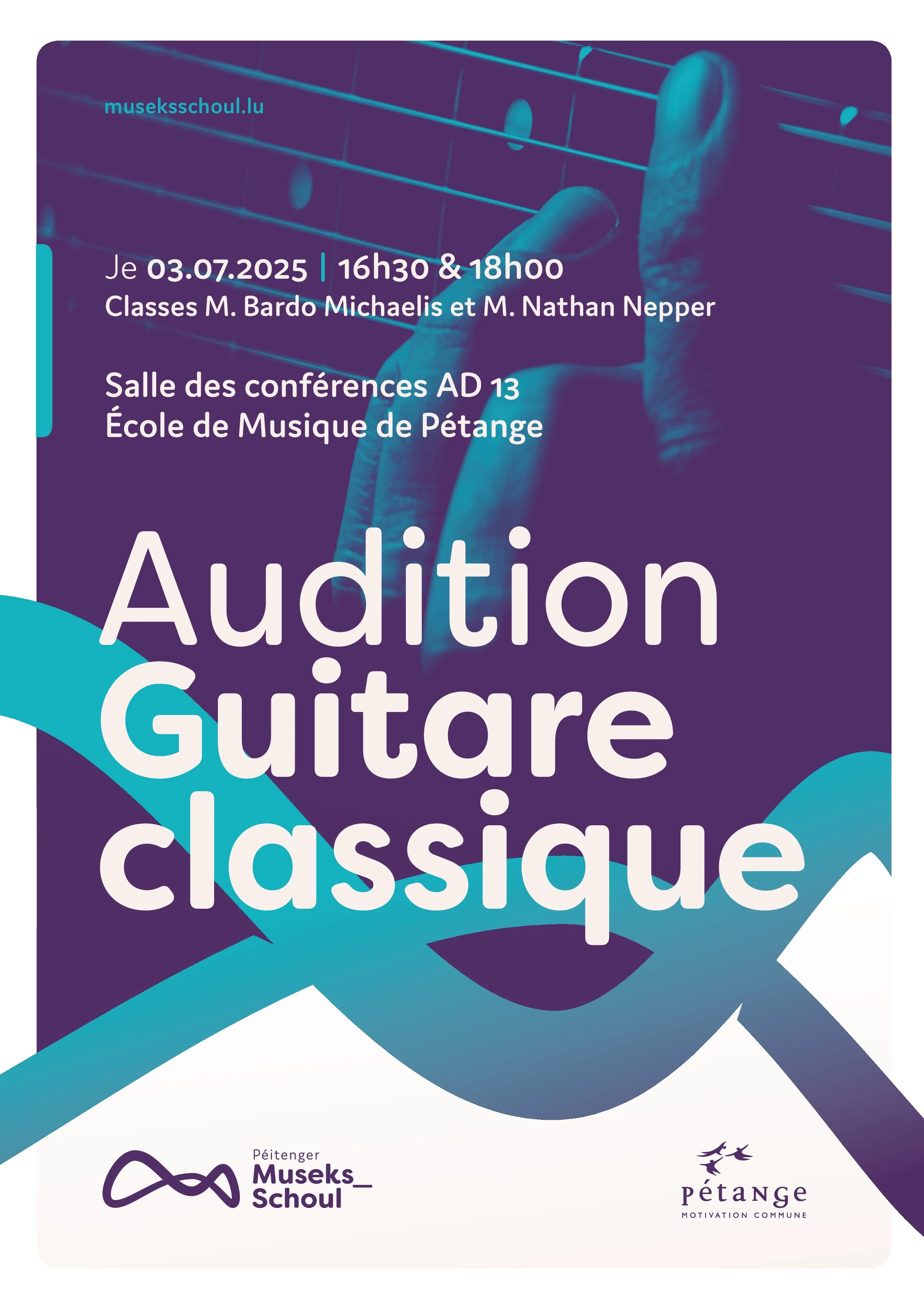 Audition Classes de Guitare classique