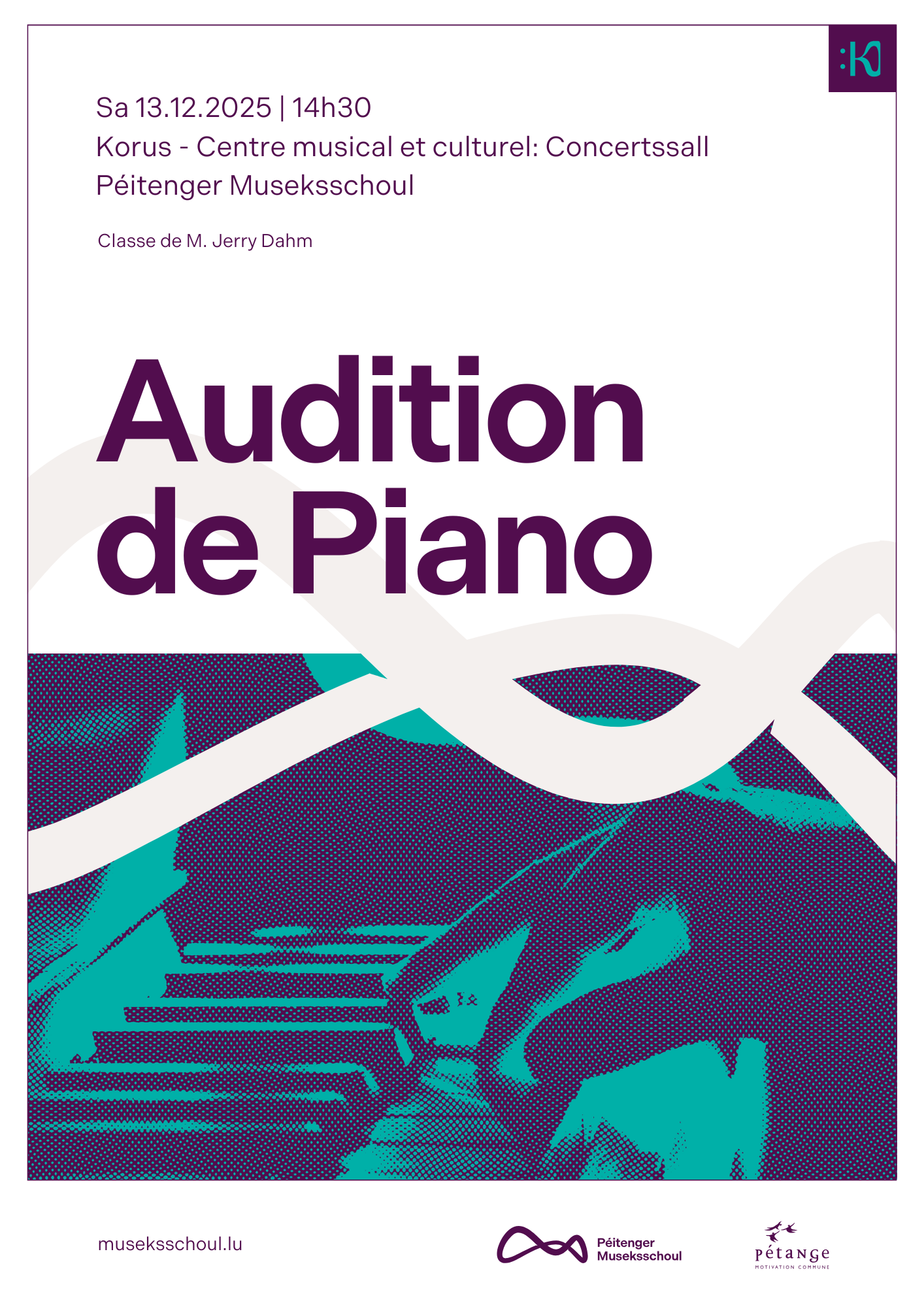 Audition Classe de Piano