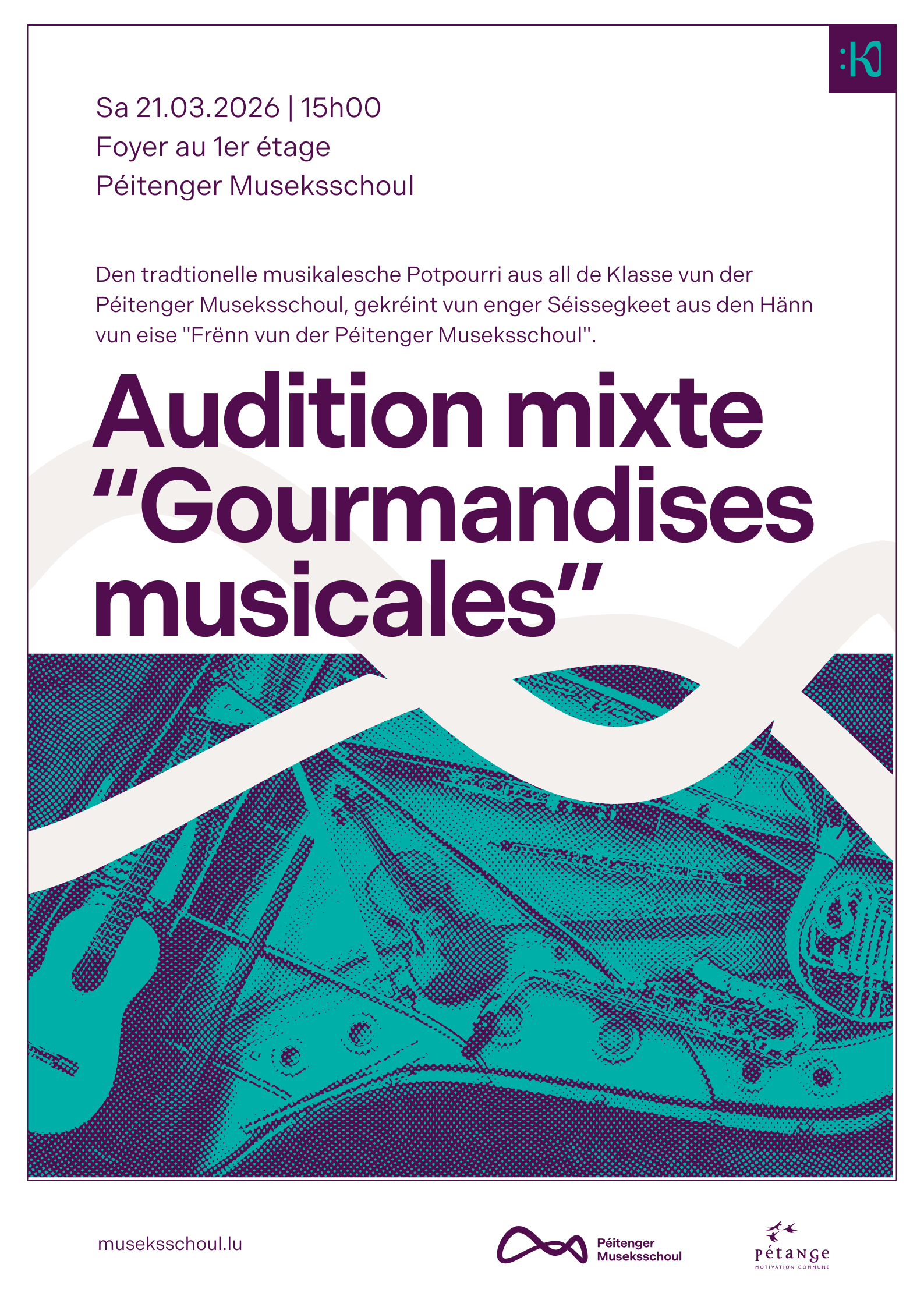Audition mixte "Gourmandises musicales"