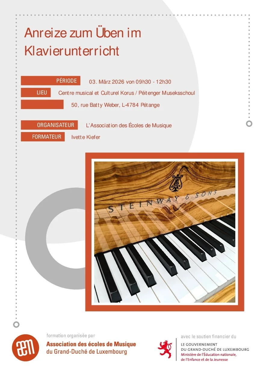 Formation continue "Anreize zum Üben im Klavierunterricht"