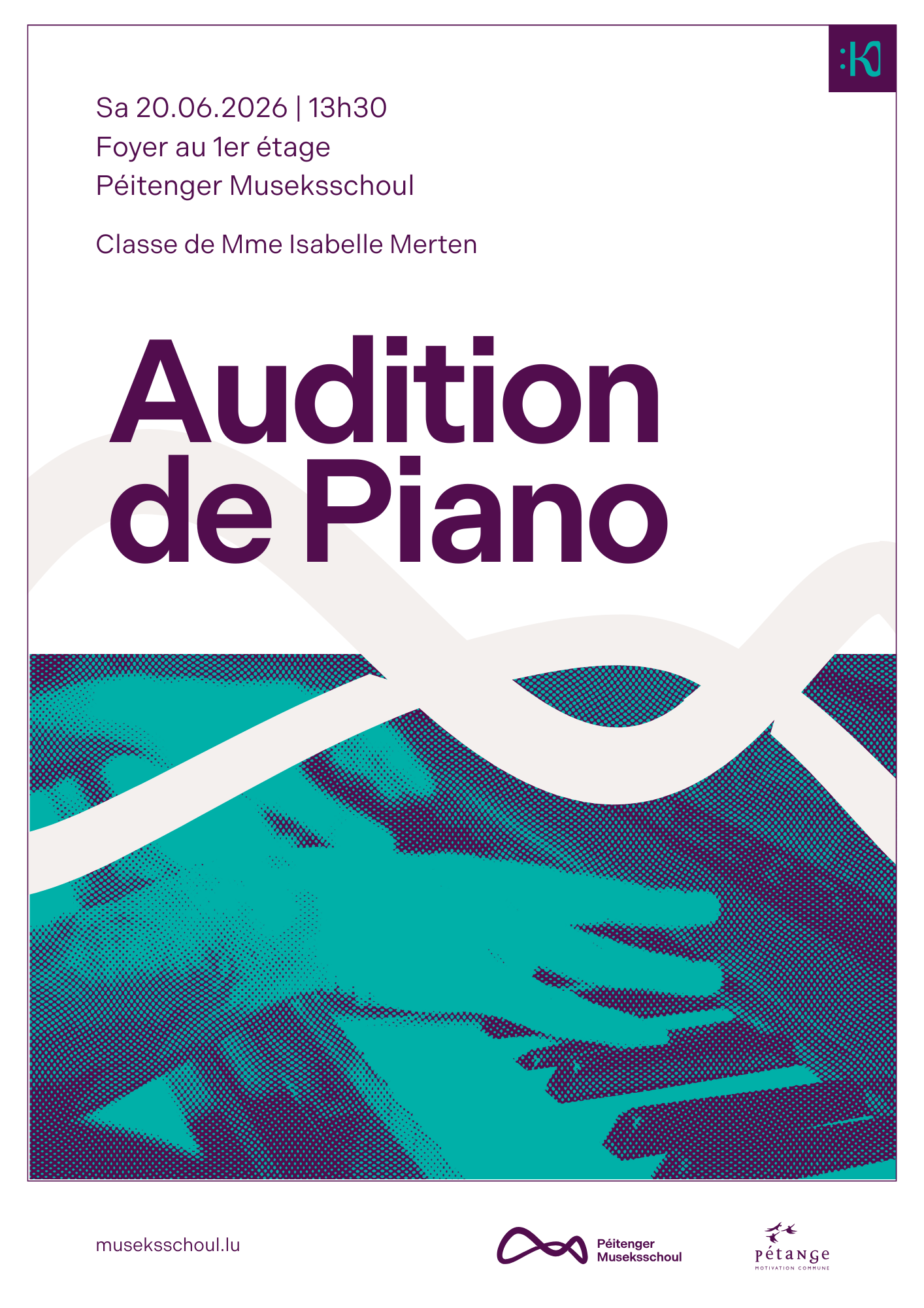 Audition Classe de Piano