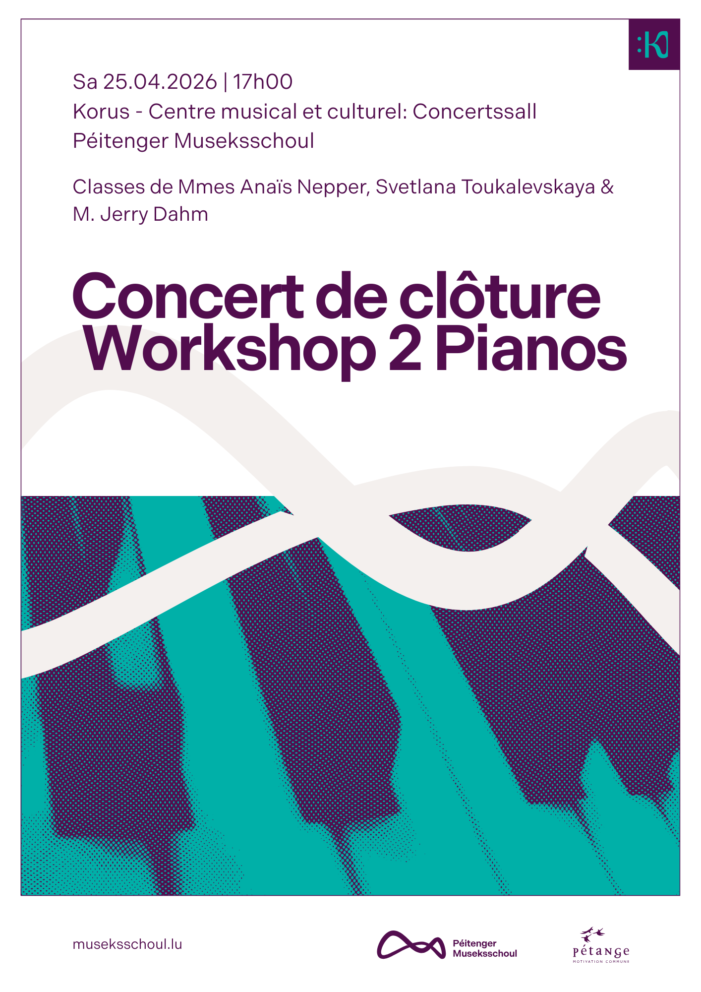 Concert de clôture Workshop 2 Pianos